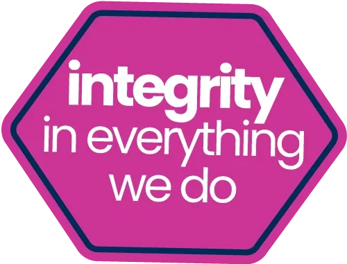 "Integrity in everything we do" - Badge